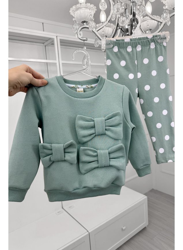 conjunto menina infantil miniconceito poas verde f
