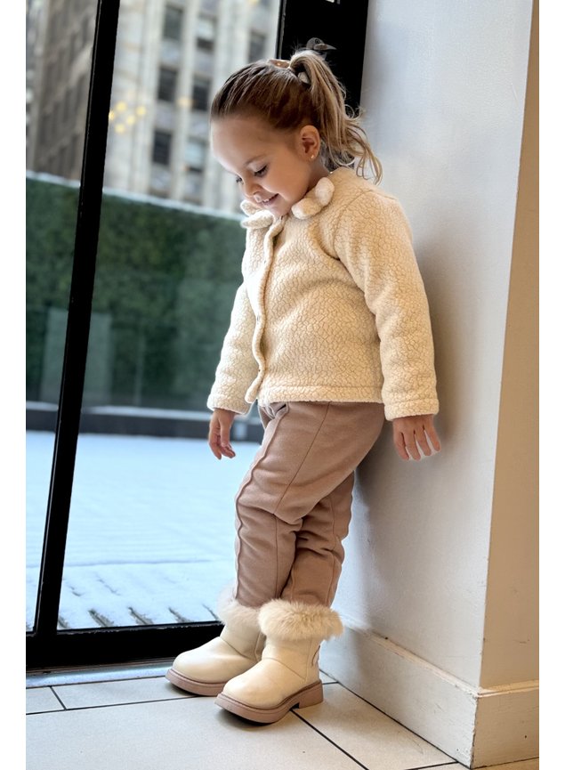 casaco pelo off menina infantil laco miniconceito 1