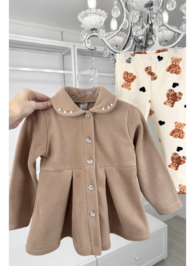 conjunto ursinho bege menina infantil miniconceito b
