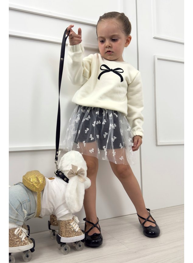 conjunto laco tule menina infantil miniconceito r v