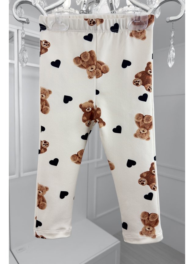 calca legging urso bege menina infantil miniconceito