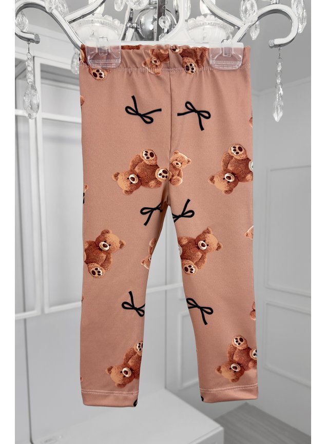 calca urso marro menina infantil laco miniconceito fd