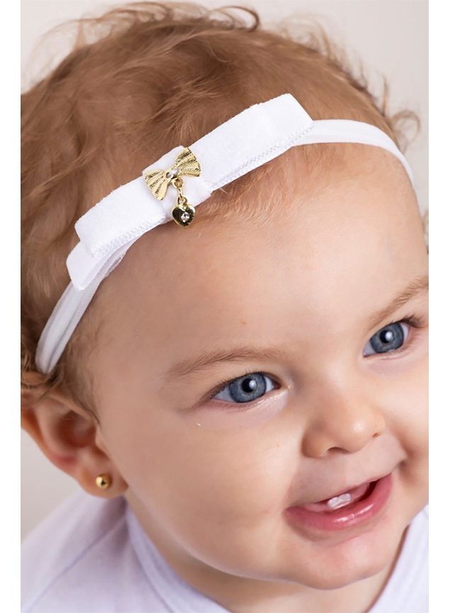 faixa branca menina infantil a