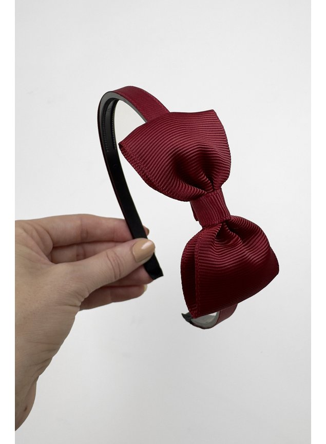 tiara bordo laco vermelha menina infantil miniconceito lc