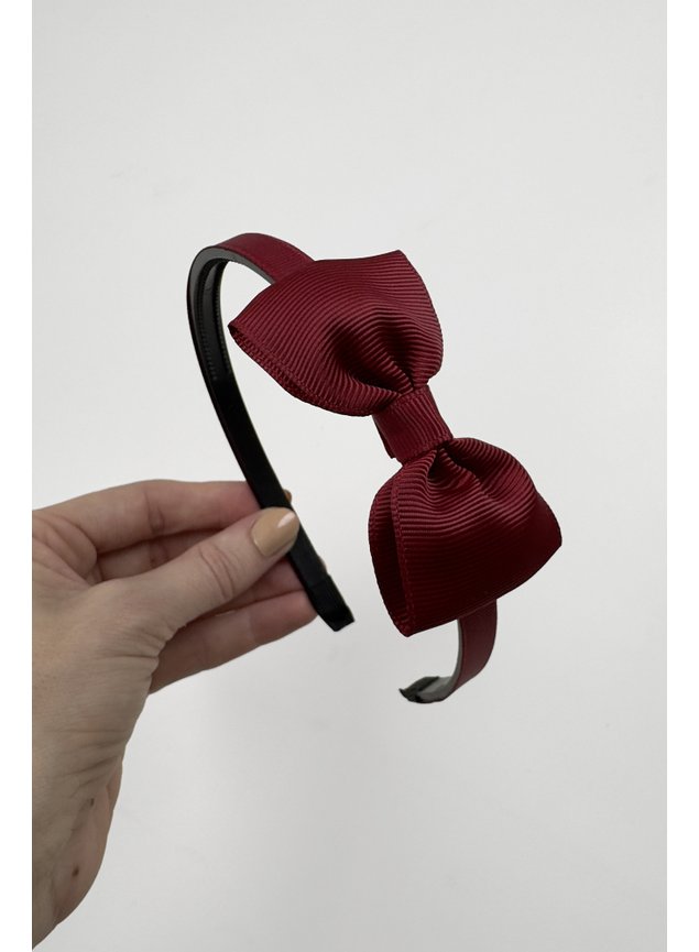 tiara bordo laco vermelha menina infantil miniconceito y