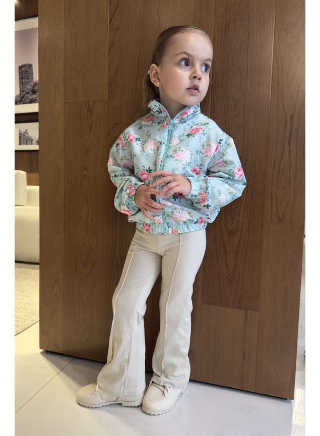 corta vento flores menina infantil miniconceito p