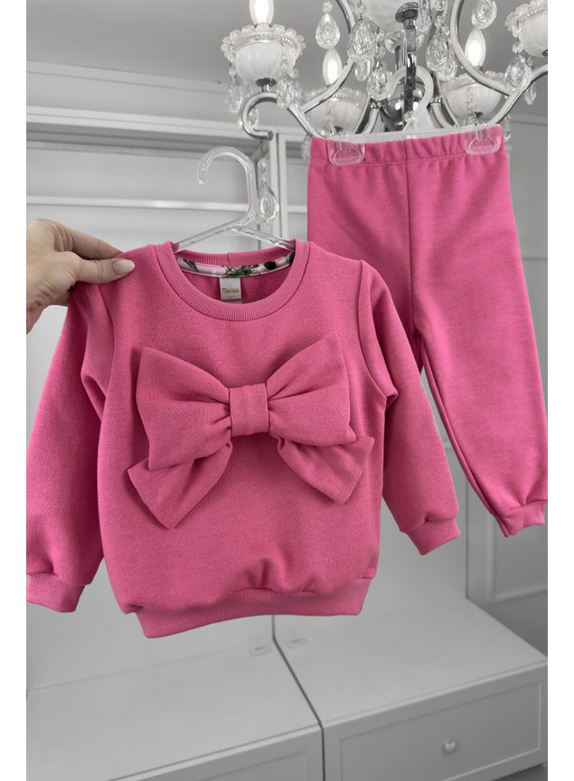 conjunto laco pink calca casaco termico g