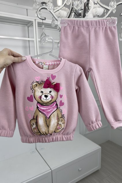 conjunto urso menina rosa miniconceito n