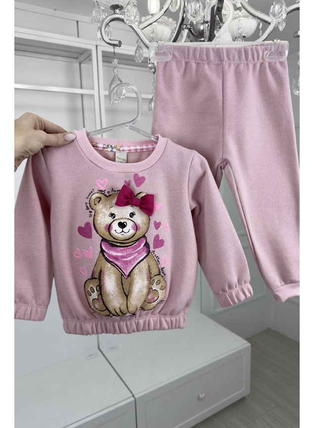 conjunto urso menina rosa miniconceito n