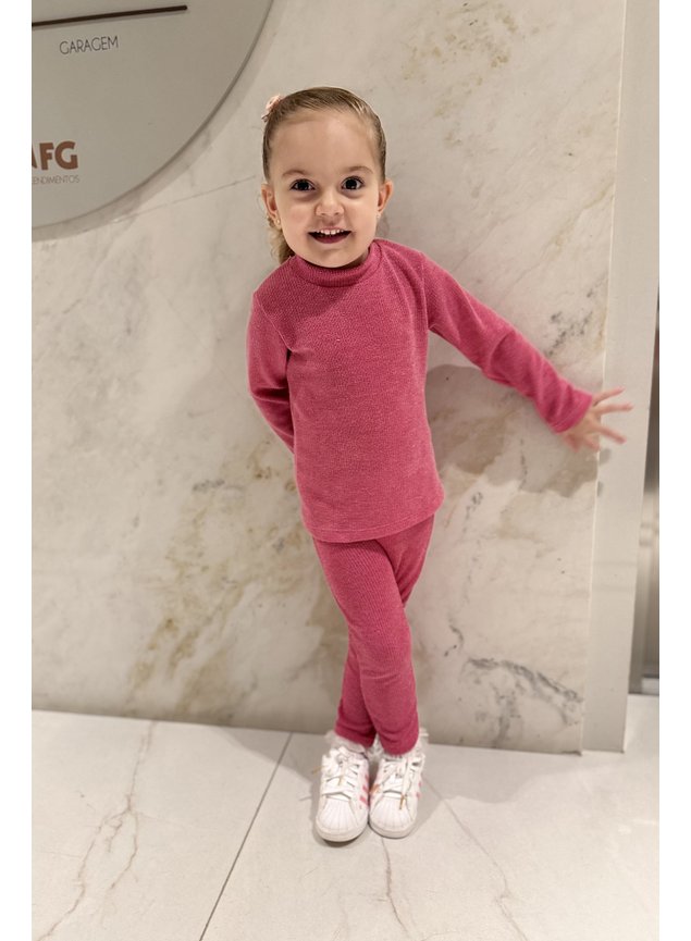 conjunto menina mini conceito inverno quentinho tricot