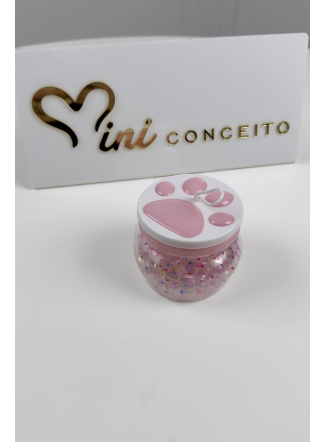 pote de elastico rosa k