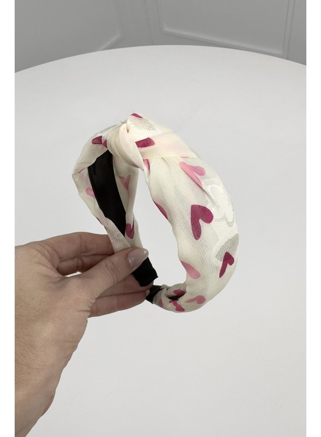 tiara coracoes rosa h