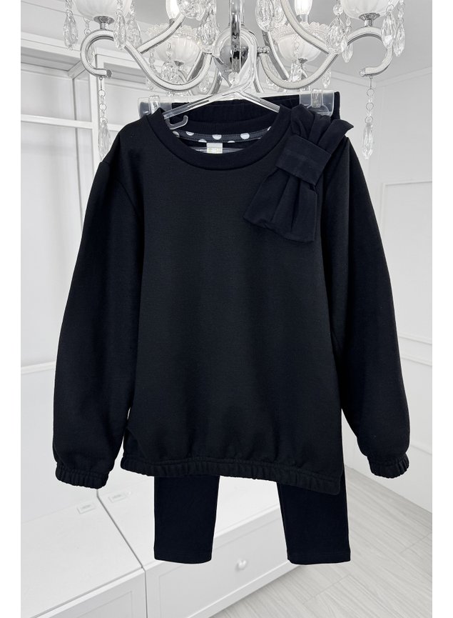conjunto preto menina infantil miniconceito h