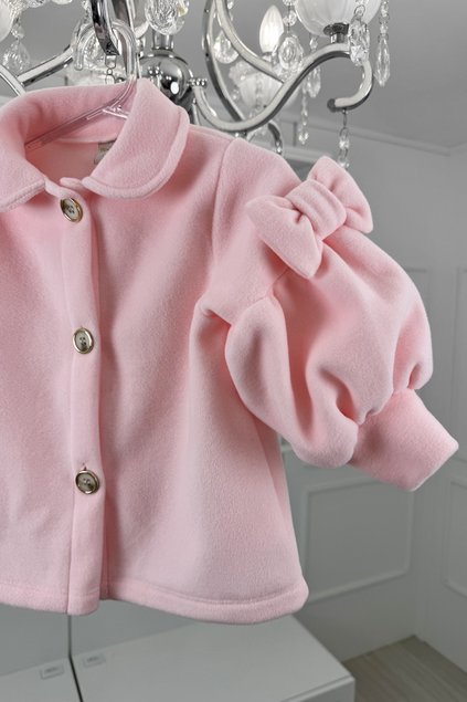 casaco rosa soft lacos menina infantil miniconceito m