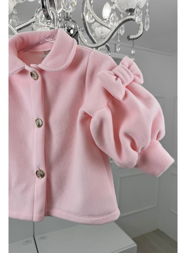 casaco rosa soft lacos menina infantil miniconceito m
