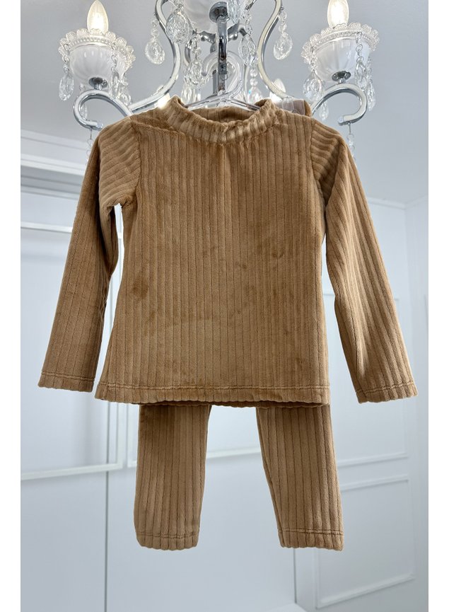 conjunto menina mini conceito inverno marrom