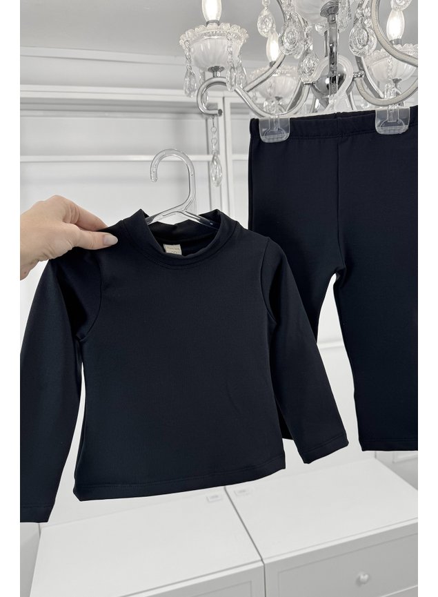 conjunto termico preto menina infantil miniconceito