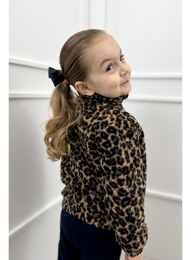 jaqueta onca pelo menina infantil miniconceito h