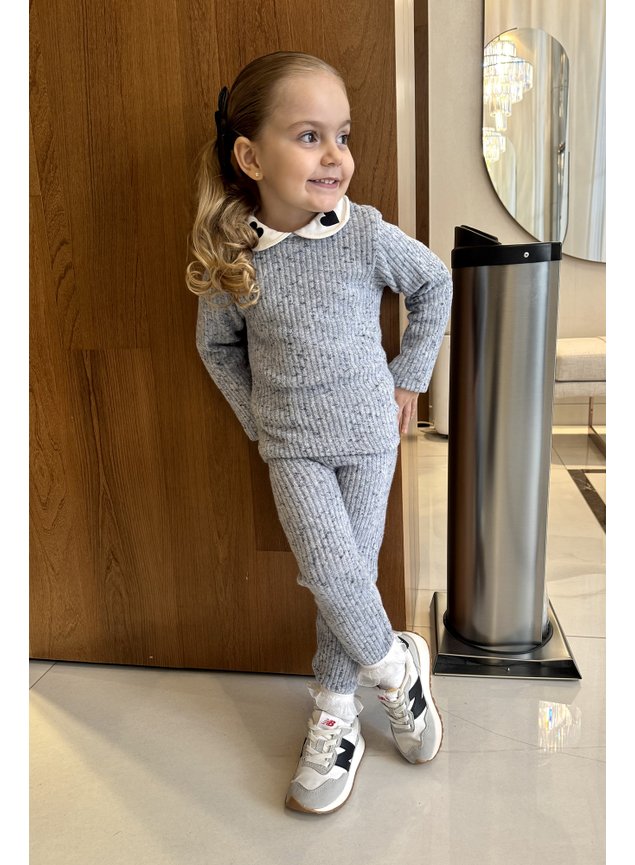 conjunto pelo azul gola coracao menina infantil miniconceito