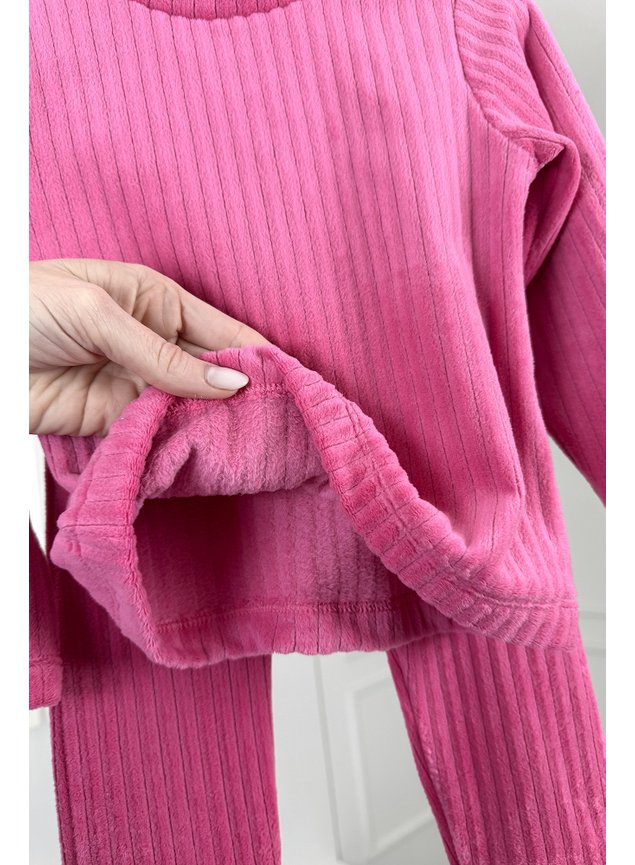 conjunto pink pelo menina infantil pelo