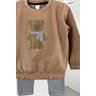 CONJUNTO MOLETOM XADREZ URSO TERMICO MENINA MINI CONCEITO