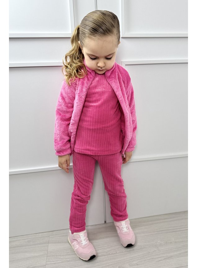 casaco pelo lacos menina infantil minicoceito