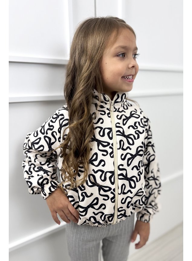 jaqueta lacos ziper menina infantil miniconceito h