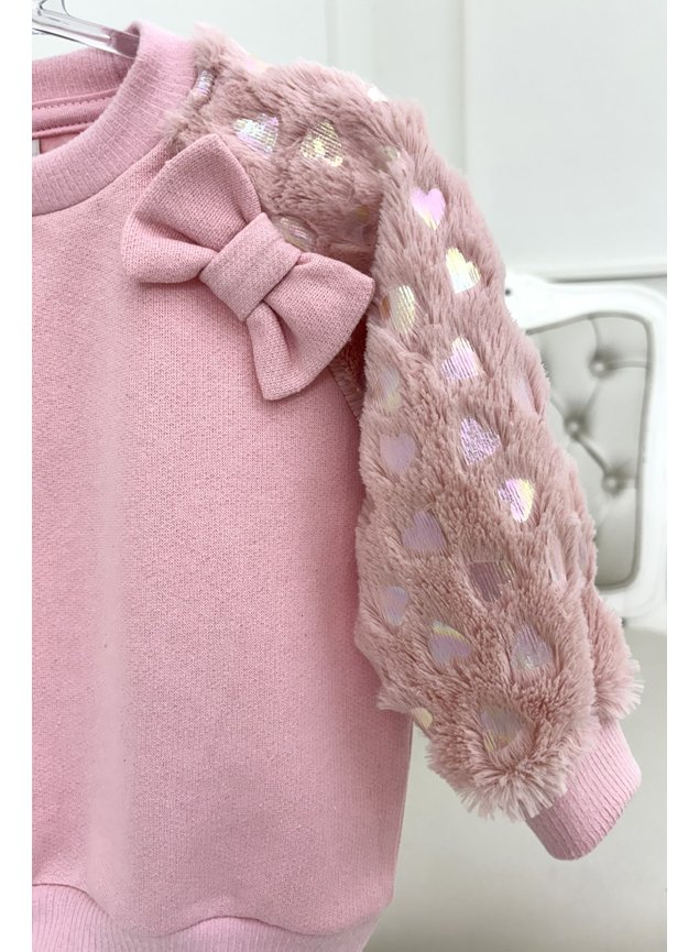 casaco manga laco coracoes