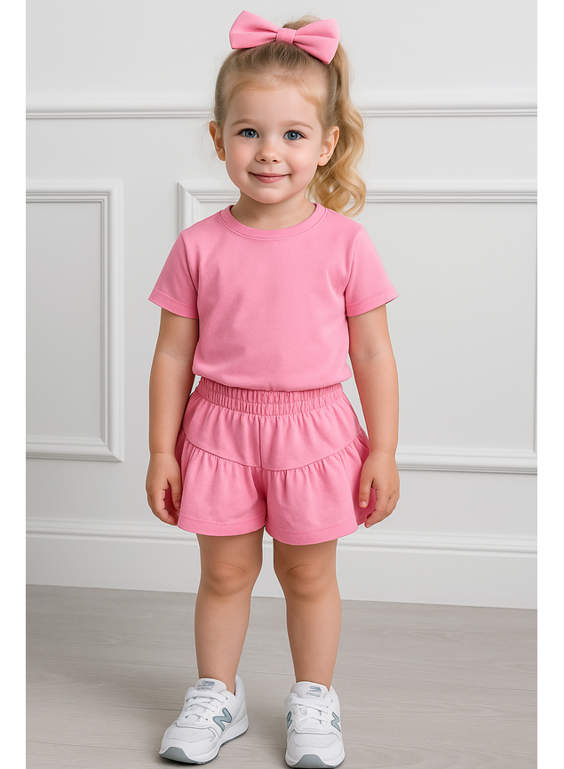 conjunto rosa menina mini conceito