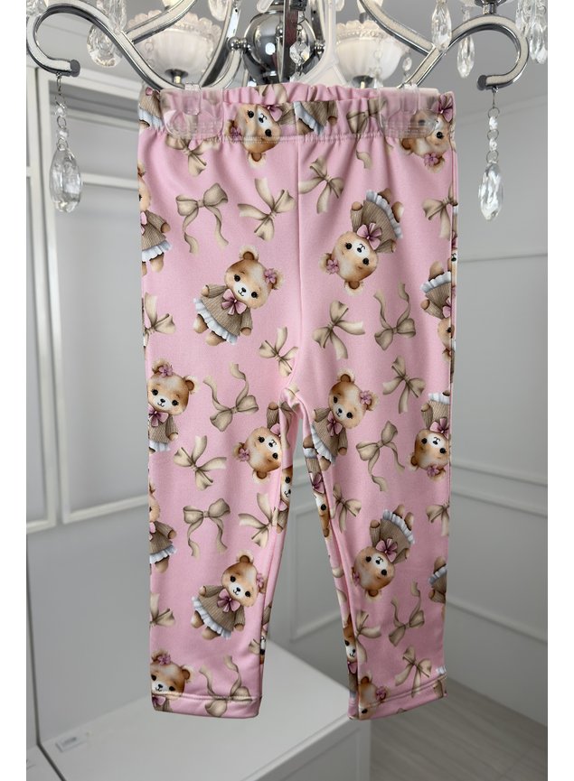 calca termica ursinha menina infantil rosa