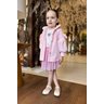 casaco pettenati rosa conjunto tule glitter menina infantil miniconceito
