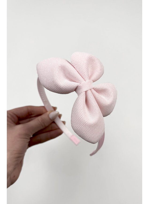 tiara laco rosa borboleta menina infantil miniconceito z