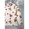 blusa manga longa ursinhos menina infantil miniconceito b